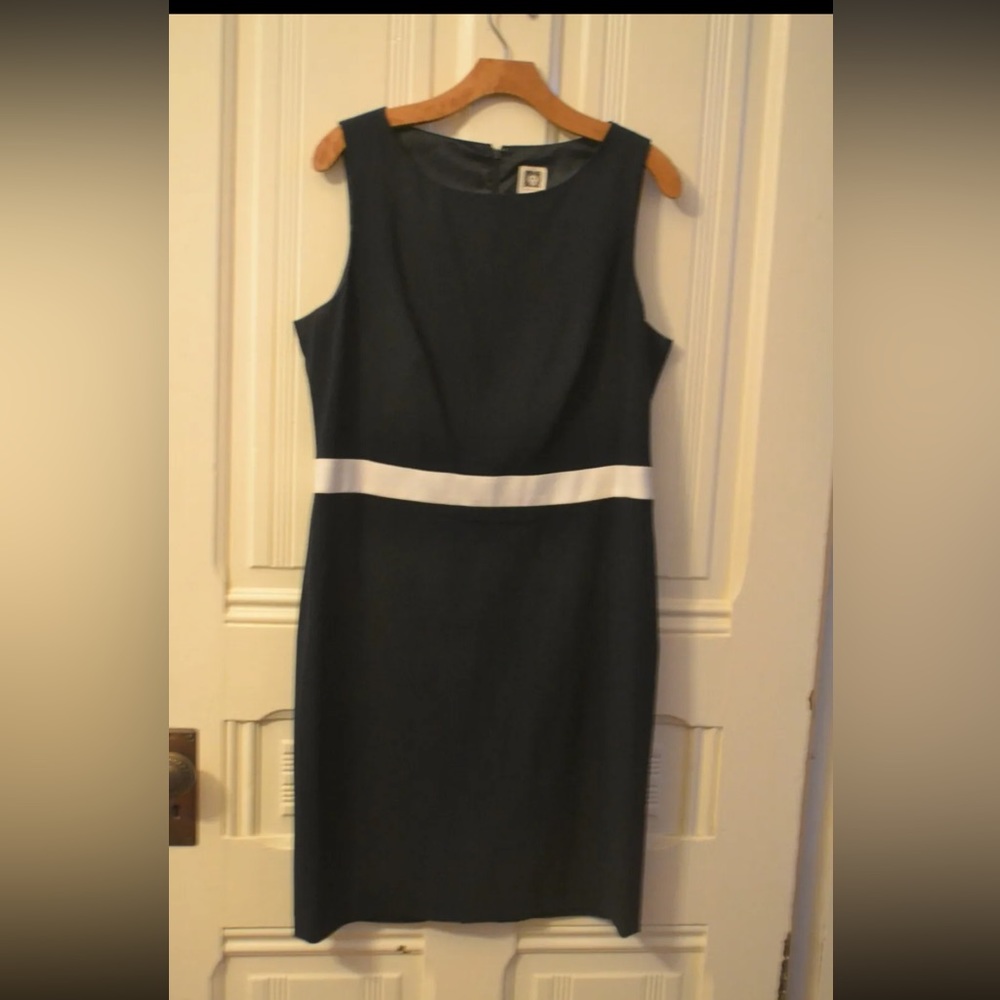 ANNE KLEIN SIZE 14 FIT AND FLARE A LINE DRESS Office casual contemporary